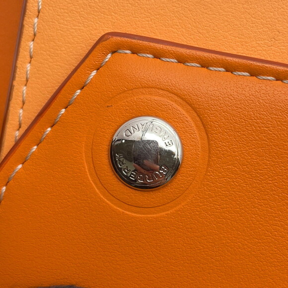 BURBERRY Orange Leather Shoulder Bag - Picture 14 of 16